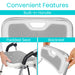 Chair with a built-in handle, padded seat, and backrest for added comfort and easy portability, offering convenient use.