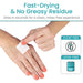 Fast-Drying & No Greasy Residue