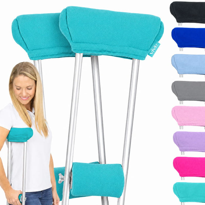 Fleece Crutch Pads with Hand Grips