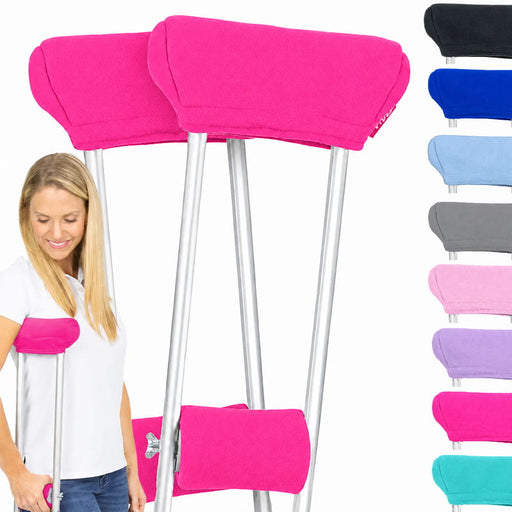 Fleece Crutch Pads with Hand Grips