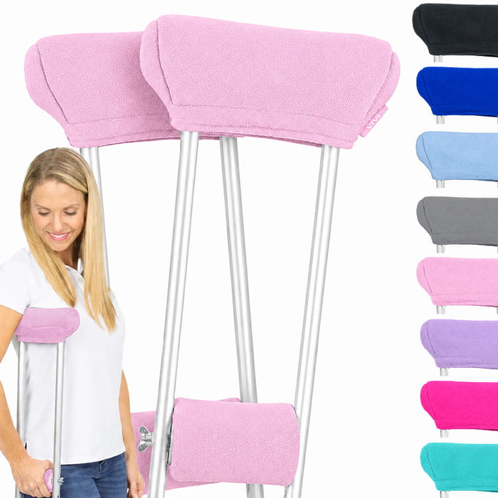 Fleece Crutch Pads with Hand Grips