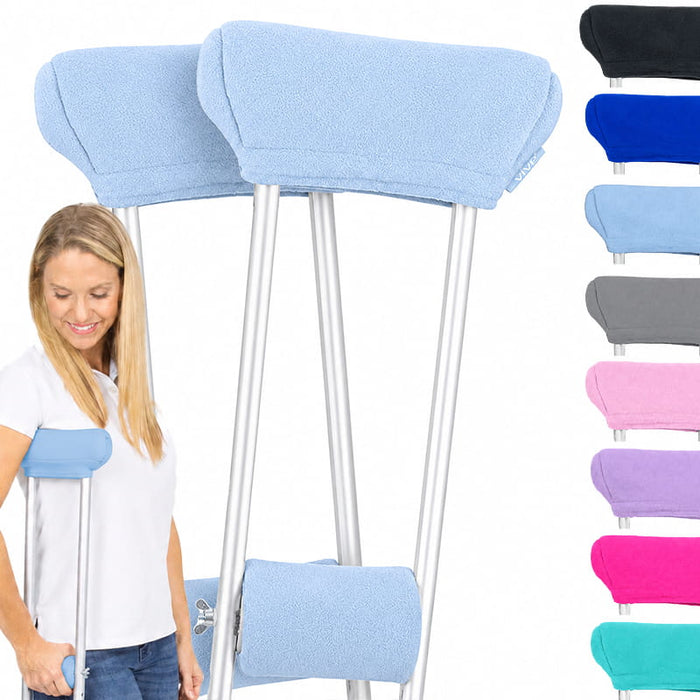 Fleece Crutch Pads with Hand Grips