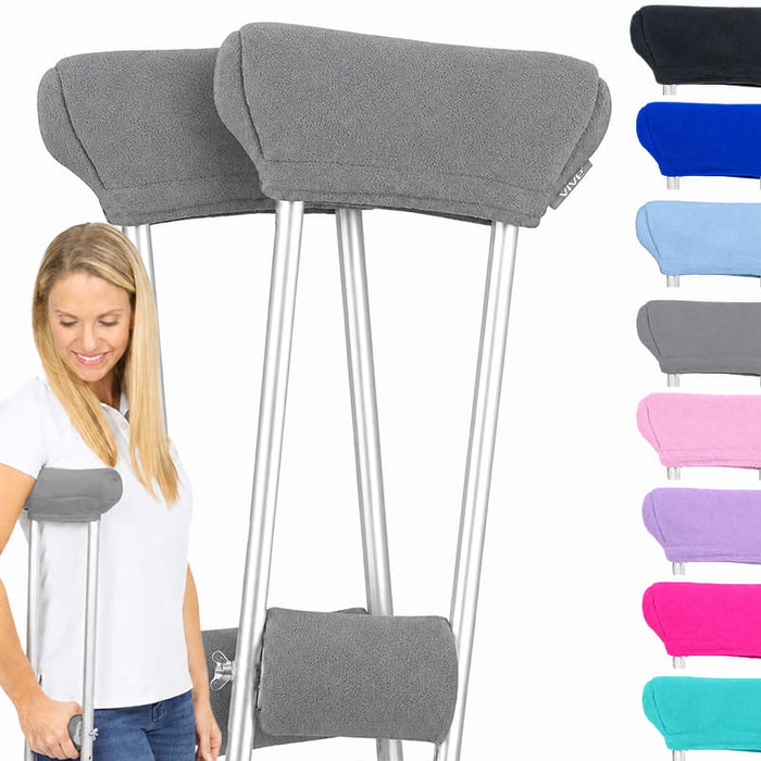 Fleece Crutch Pads with Hand Grips
