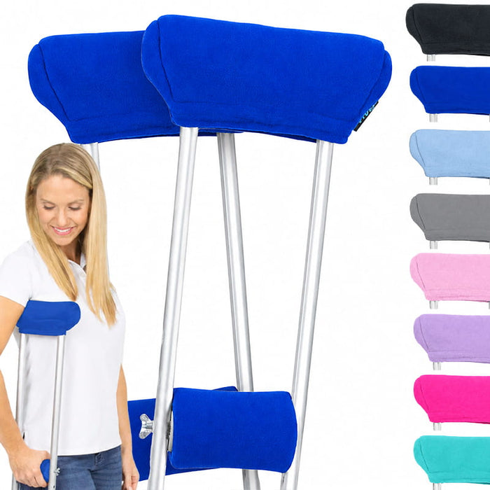 Fleece Crutch Pads with Hand Grips