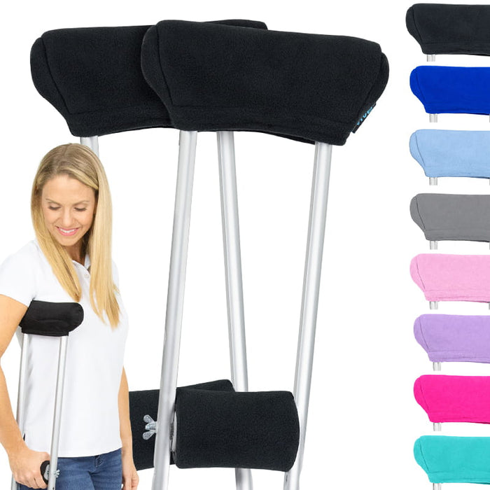 Fleece Crutch Pads with Hand Grips