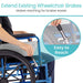 Extend Existing Wheelchair Brake Handle