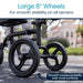 Large 8" Wheels