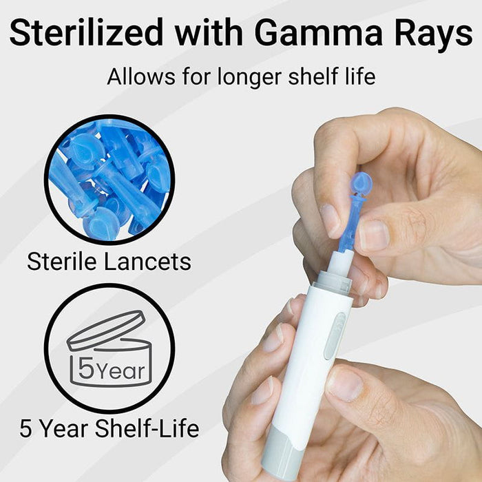 sterilized with gamma rays