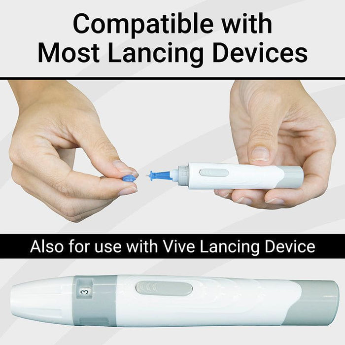 compatible with most lancing devices