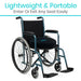 lieghtweight and portable enter or exit any seat easily 