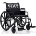 black extra-wide seat wheelchair 