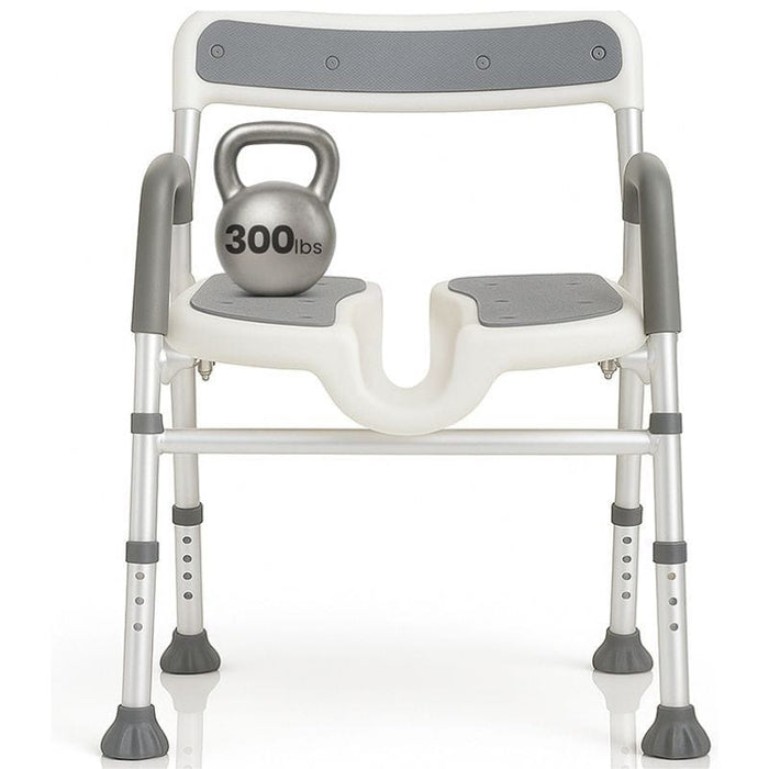 Foldable Shower Chair supporting up to 300 lbs