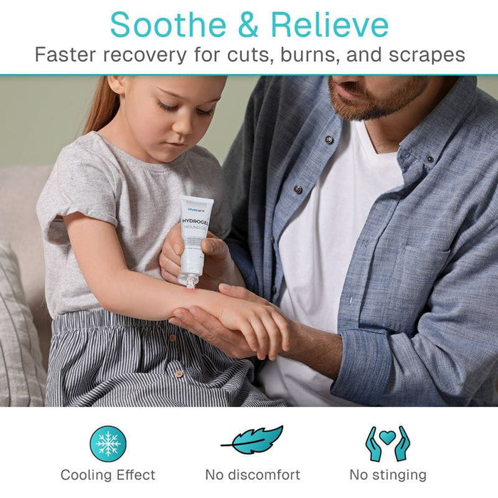 soothe and relieve cuts, burns, and scrapes with hydrogel wound gel
