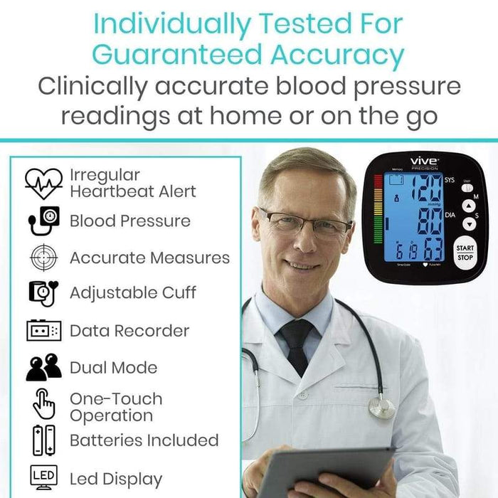 Individually Tested For Guaranteed Accurancy Clinically accurate blood pressure readings at home or on the go