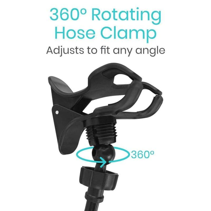360 degrees Rotating Hose Clamp. Adjusts to fit any angle