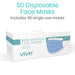 50 Disposable Face Masks Includes 50 Single use masks