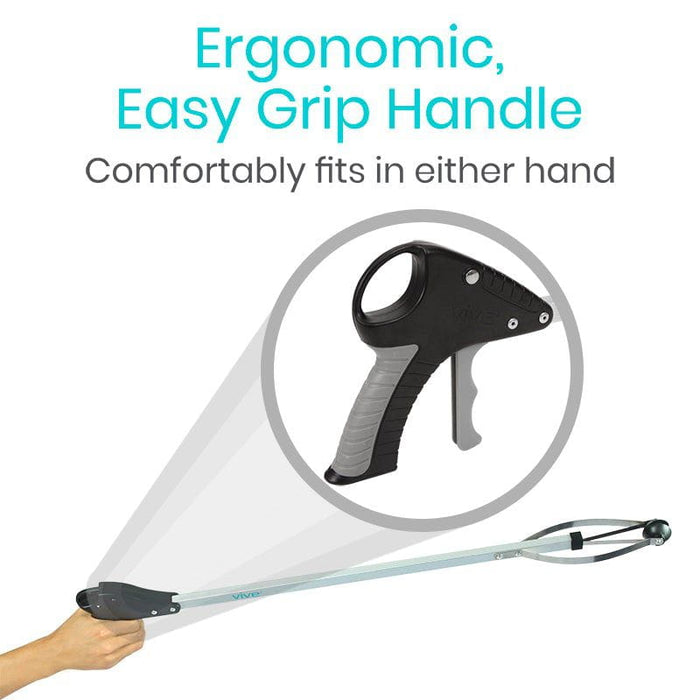 Ergonomic, Easy Grip Handle. Comfortably fits in either hand.