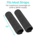Fits Most Straps, For maximum coverage on CPAP & BiPAP masks