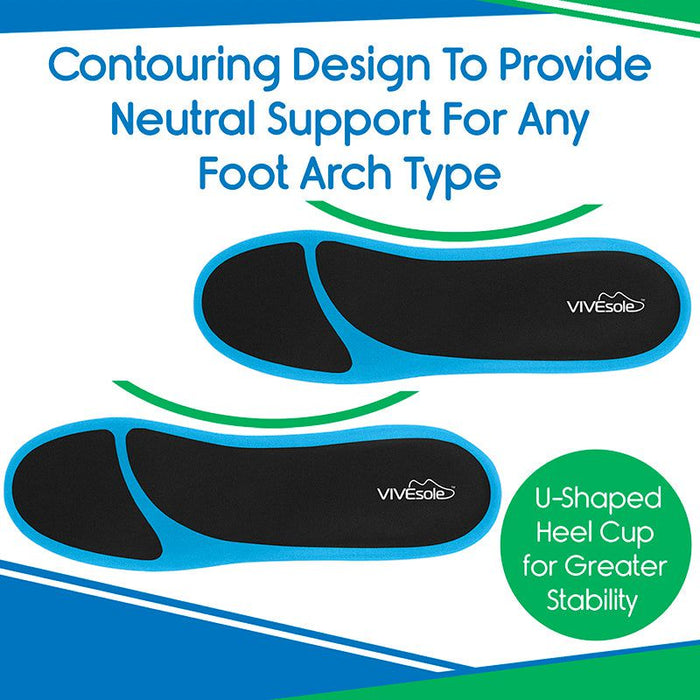 contouring design provide neutral support for any foot arch type