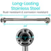 long-lasting stainless steel material
