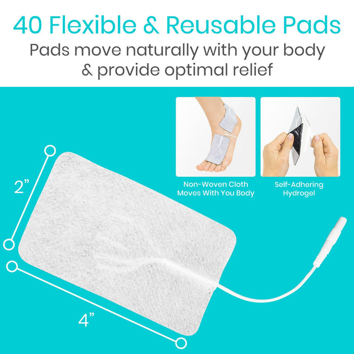Tens Unit Replacement Pads 2x4