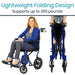 lightweight folding design supports up to 300 lbs