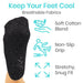breathable cotton, non-slip grip, moisturizing socks