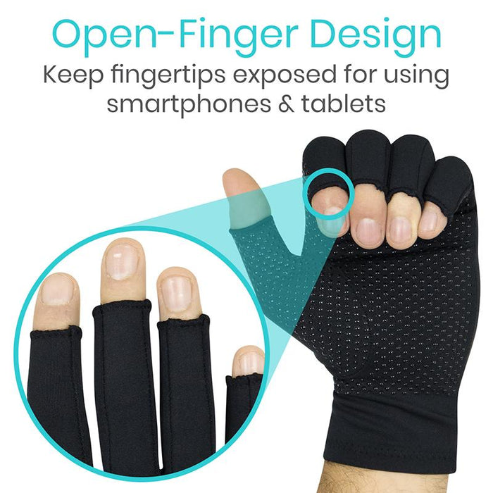 open-finger design