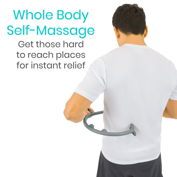 massage cane on lower back