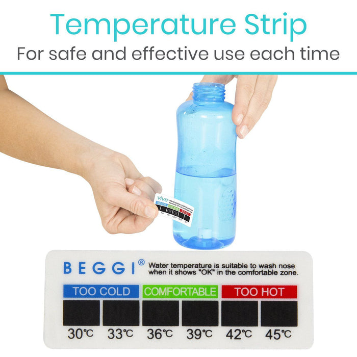 has a temperature strip