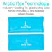 Arctic Flex Technology. Industry-leading ice packs stay cold for 30 minutes&are flexible when frozen