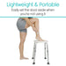 Lightweight & Portable. Easily set the stool aside when you're not using it.