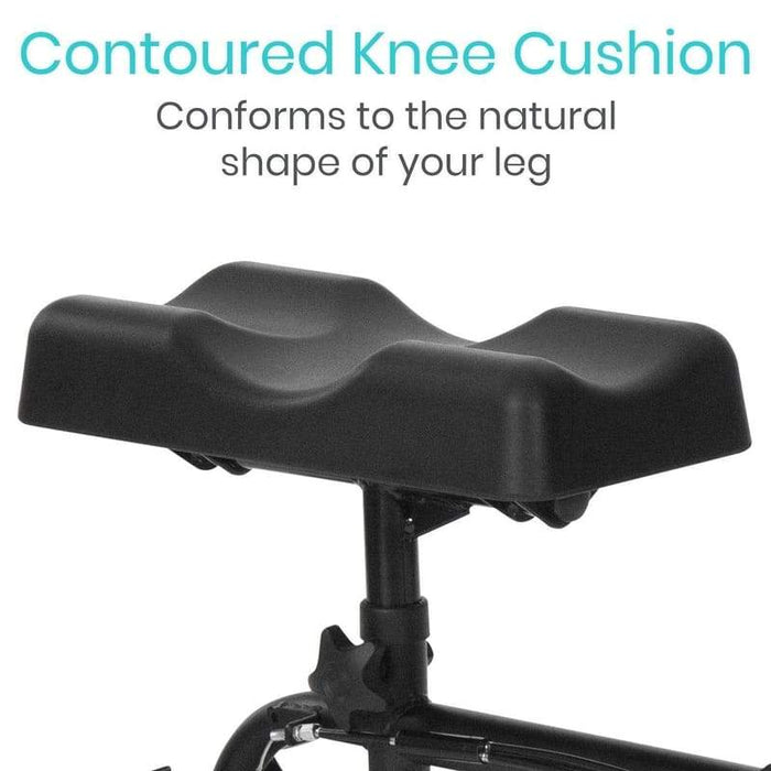 Contoured Knee Cushion, Conforms to the natural shape of your leg