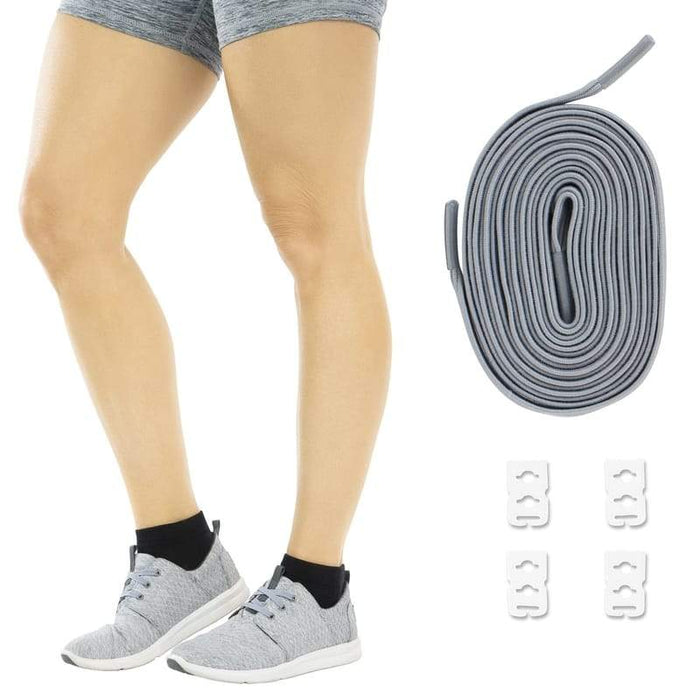 Elastic Shoe Laces Gray