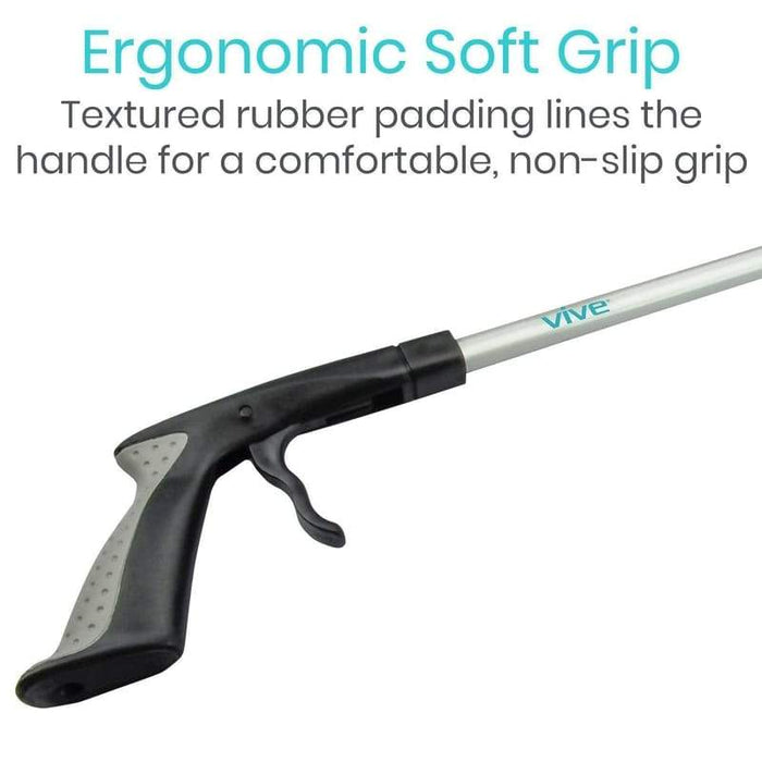 Ergonomic Soft Grip, Textured rubber padding lines the handle for a comfortable, non-slip grip