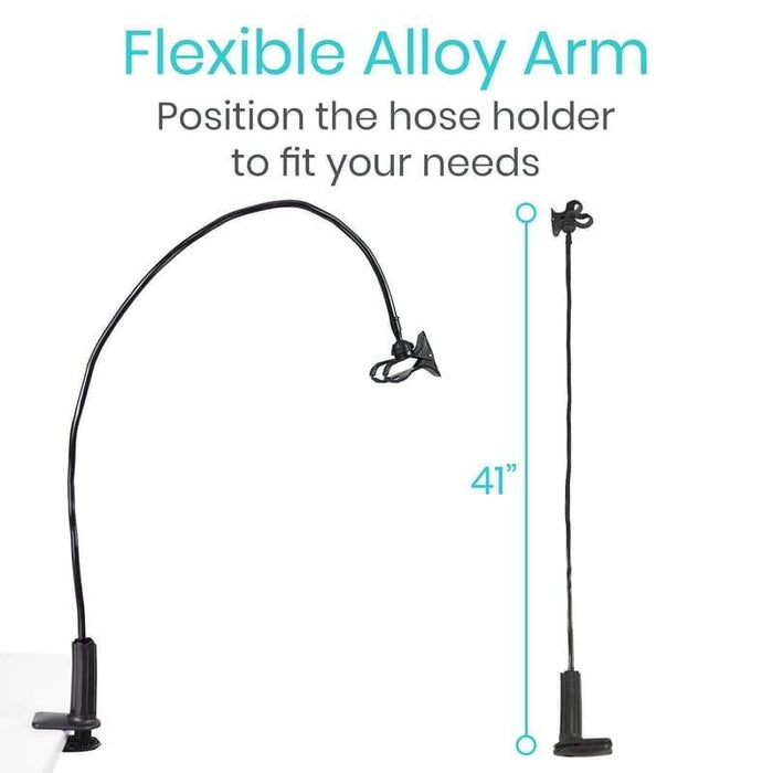 Flexible Alloy Arm. Position the hose holder to fit your needs