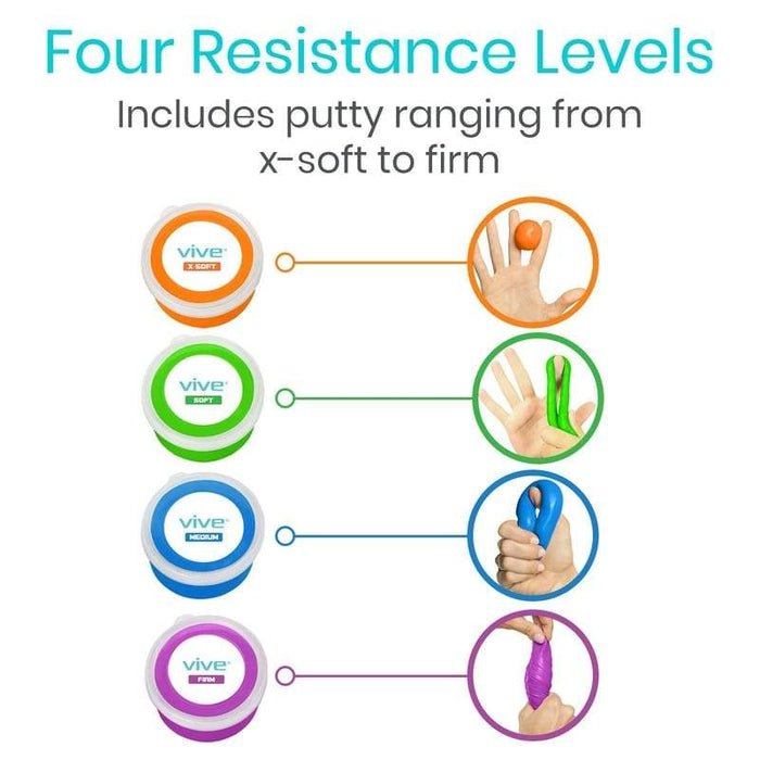 Four resistance levels ranging from extra soft to firm