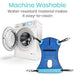 Machine washable. Water-resistant material makes it easy-to-clean
