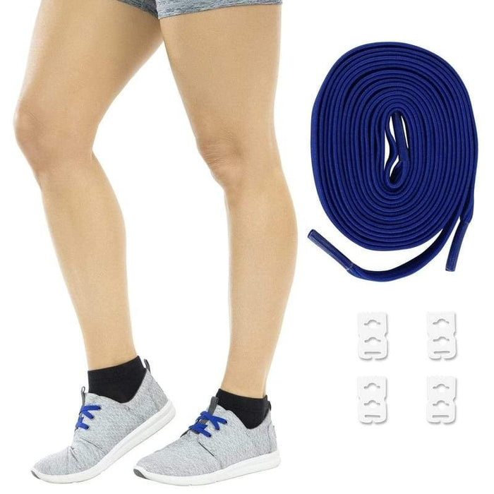 Elastic Shoe Laces Blue