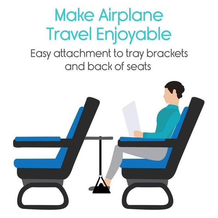 Make Airplane Travel Enjoyable. Easy attachment to tray brackets and back of seats