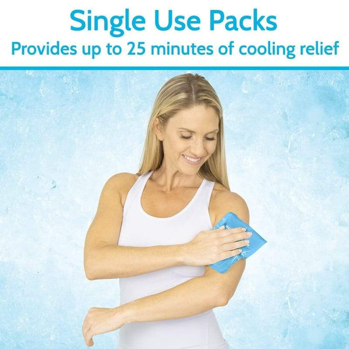 Single Use Packs Provides up to 25 minutes of cooling relief