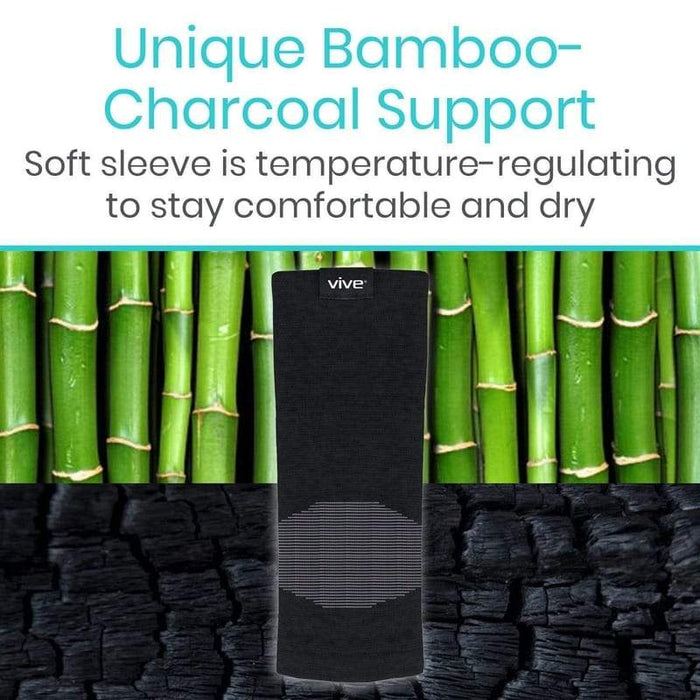Unique Bamboo-Charcoal Support, Soft sleeve is temperature-regulating to stay comfortable and dry